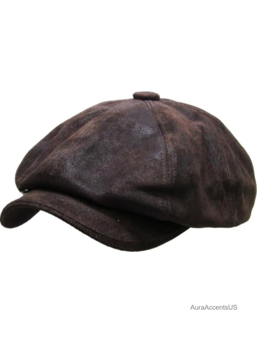 PU Leather Newsboy Ascot Ivy Cap Classic Warm Winter Hat